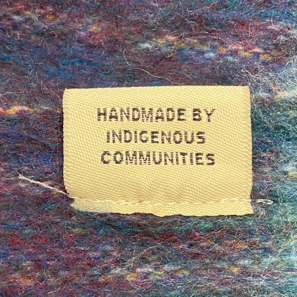Handmade Terra Multicolor Infinity Scarf By Indigenous Communities fuzzy soft - Picture 5 of 7